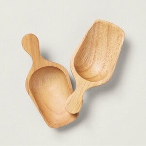 Hearth & Hand with Magnolia Small Wooden Scoop (Set of 2)